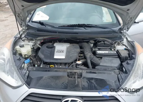 2013 Hyundai Veloster Turbo W/Blue from USA, damaged, VIN KMHTC6AE2DU122273